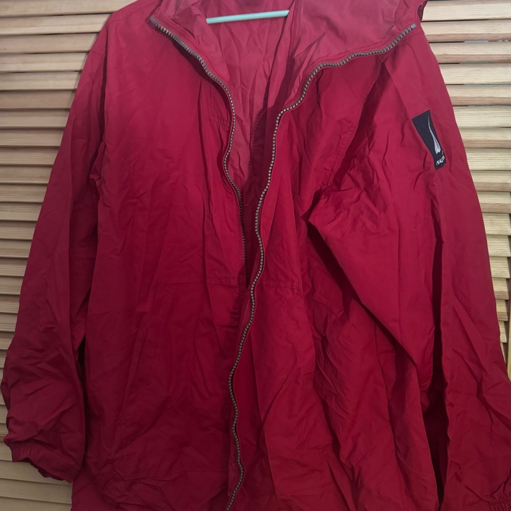 Nautica Men’s Red Windbreaker Jacket